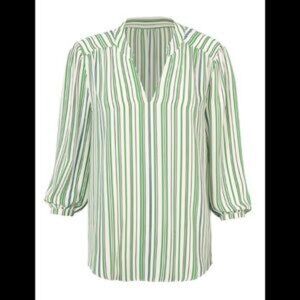 CAbi #5893 Awning Stripe Blouse in Circus Stripe - Spring '21